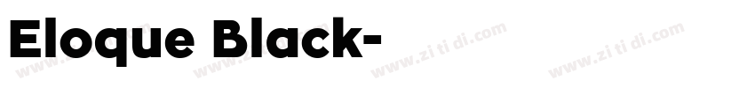 Eloque Black字体转换